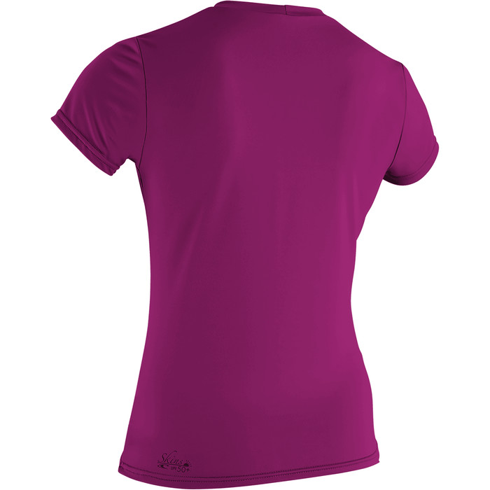 2024 O'neill Women's Basic Skins Kurzarm-Shirt 3547 - Fuchsrosa